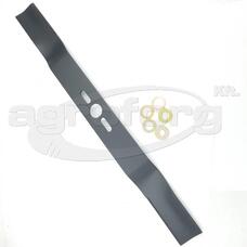 Fűnyíró kés 560 mm, univerzális hajlított, betétgyűrűvel utángyártott MOG991/R Fűnyíró kés 560 mm, univerzális hajlított, betétgyűrűvel utángyártott MOG991/R
