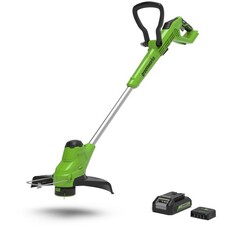 Fűszegélynyíró akkumulátoros Greenworks G24LT28 28 cm, 1.6 mm damil 2 ah akkumulátor és micro töltő 2107107VA-GW