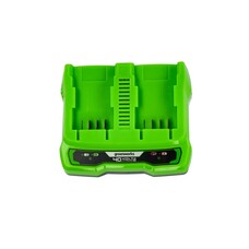 Akkumulátor töltő Greenworks G40X2UC2 kettő darab akkumulátorhoz 2940907-GW