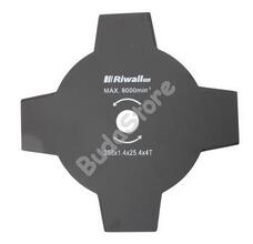Riwall Négyágú vágókés fűkaszához 255mm / 25,4mm / 1,4 mm - RACC00027
