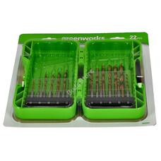 Fúrószár készlet Greenworks APT-22TCHDB-GW 22 darabos 2943907-GW