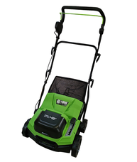 Gyepszellőztető gyűjtős akkumulátoros Greenworks GD2X24SC38II 2x24v akkumulátor és töltő nélkül 2519307-GW