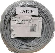 Tömör 4 x 2 x 0,5 U/UTP CAT.5e 200MHz Bitner 100m 120794