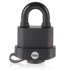 Yale Y220B/51/118/1 Fekete időjárásálló acél lakat Y220B511181 Yale Y220B/51/118/1 Fekete időjárásálló acél lakat Y220B511181
