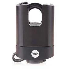 Yale Y221B/52/125/1 Fekete időjárásálló acél lakat kengyelvédelemmel Y221B521251 Yale Y221B/52/125/1 Fekete időjárásálló acél lakat kengyelvédelemmel Y221B521251