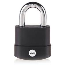 Yale Y227B/55/126/1 Fekete edzett acél lakat védőburkolattal Y227B551261