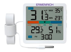 Ermenrich Report WR10 hőmérséklet- és páratartalom-mérő 86032