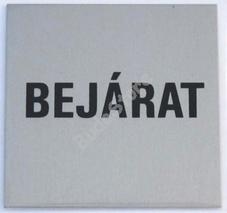 JKH Tábla alu öntapadós 60 x 60 mm BEJÁRAT 3427179