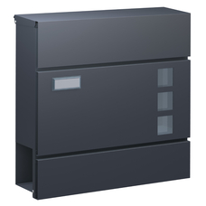 Basi BK 380M Antracit modern újságtartós postaláda B21700905