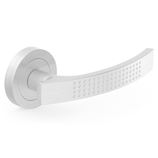 Metal-Bud ASTRA Szálcsiszolt nikkel divatos rozettás ajtókilincs MBVAON Metal-Bud ASTRA Szálcsiszolt nikkel divatos rozettás ajtókilincs MBVAON