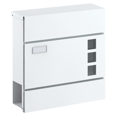 Basi BK 380M Fehér modern újságtartós postaláda B21700904 Basi BK 380M Fehér modern újságtartós postaláda B21700904