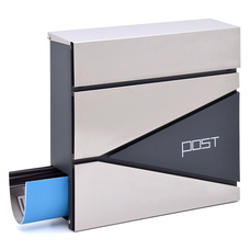 Picco Fabio Inox modern postaláda újságtartóval PI0042 Picco Fabio Inox modern postaláda újságtartóval PI0042