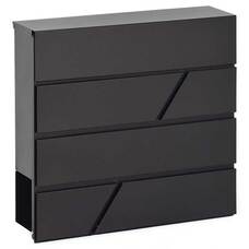 Picco Mario modern postaláda újságtartóval Fekete