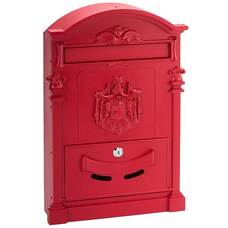PICCO Terzo díszes kerítésen kívüli postaláda piros PI0011