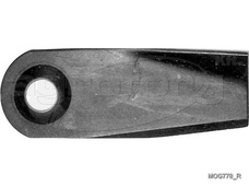 Fűnyíró kés Westwood 360mm 138mm, 17mm, jobbra forgó utángyártott MOG778/R