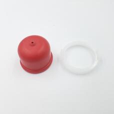 Karburátor szivatógomb Briggs 450EX lyukas, műanyag rögzítőtokkal utángyártott 594281/2