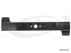Fűnyíró kés Simplicity 522 519mm, 25.5mm, 3 furatos, balra forgó utángyártott MOG176/R