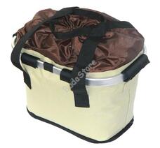 Kerékpár első kosár szövet QR bézs 50308 Kerékpár első kosár szövet QR bézs 50308