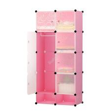 Műanyag elemes szekrény rózsaszín HOP1000976-4