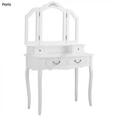 Tükrös fésülködő asztal Paris fehér HOP1000991-1