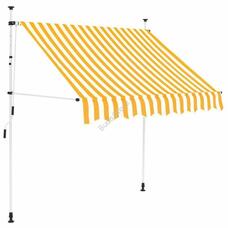 Feltekerhető napellenző sárga csíkos 200x120cm HOP1001018-1