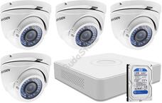 4 varifokális dome infrakamerás megfigyelőrendszer HIKVISION HDTVI 116624