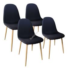 4db szövetborítású szék fekete HOP1001212-2