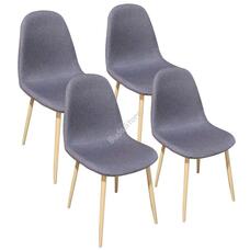 4db szövetborítású szék szürke HOP1001212-3
