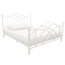 Fém ágykeret ajándék ágyráccsal 160x200cm fehér Lotti HOP1001134-2