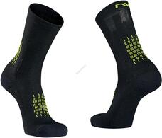 NORTHWAVE Zokni NW téli FAST WINTER XS (32-35) fekete/fluo sárga 89212041-04-XS