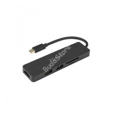 USB SBOX TCA-51 USB Type-C Hub 3.0 5 Port - Fekete W028691