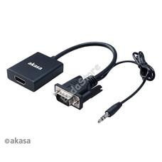 KAB Akasa VGA > HDMI > audio kábellel- AK-CBHD23-20BK AKCBHD2320BK