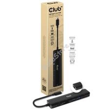 ADA Club3D USB-C 7in1 Hub HDMI 4K60Hz SD TF Card slot 2x USB-A + USB-C PD RJ45 CSV1592