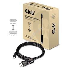 KAB Club3D USB TYPE C TO DP 1.4 8K60HZ HDR  1.8M kábel CAC1557