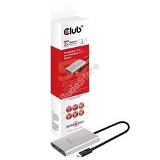 ADA Club3D Thunderbolt™ 3 to Dual DisplayPort™ 1.2 4K60Hz UHD Adapter CSV1577