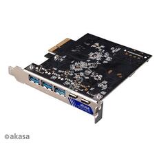 ADA Akasa - PCI Express Low Profile kártya - USB 3.2 Gen 2 Type-C / Type-A   - AK-PCCU3-09 AK-PCCU3-09