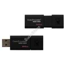USB Kingston 64GB USB3.0 Fekete Pendrive - DT100G3/64GB DT100G364GB