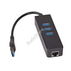 USB Akyga AK-AD-32 Hub USB 3.0 3-port + Ethernet AKAD32