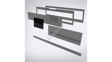 Speciális perspex lap lézeres jelzőkészülék rejtéshez 125mm x 95mm PERSX-02