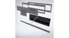 Speciális perspex lap lézeres jelzőkészülék rejtéshez 550mmx160mm PERSX-01