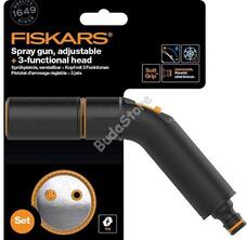 Fiskars Comfort locsolópisztoly, állítható locsolófej + 3 funkciós öntözőfej - 1056493
