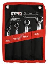 YATO Fékcsőkulcs készlet 4 részes 8-17 mm ipari CrV 6140 - YT-0143 YATO Fékcsőkulcs készlet 4 részes 8-17 mm ipari CrV 6140 - YT-0143