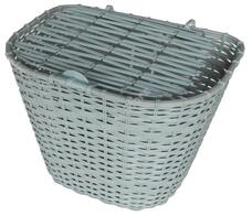 Kerékpár műanyag első kosár szürke 50252 Kerékpár műanyag első kosár szürke 50252