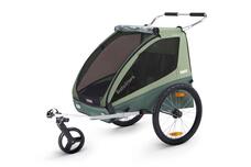 THULE UTÁNFUTÓ TH COASTER XT kerékpár szett + sétálók. zöld(bazsaliko TH10101820