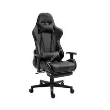 Gamer szék lábtartóval fekete HOP1001335-1