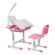 Állítható magasságú többfunkciós gyerek íróasztal pink HOP1001317-2