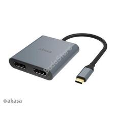 ADA Akasa USB Type-C - 2 x Displayport MST - 18cm - AK-CBCA18-18BK AKCBCA1818BK