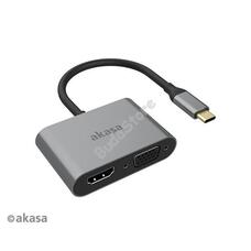 ADA Akasa USB Type-C 2in1 adapter - AK-CBCA23-18BK AKCBCA2318BK