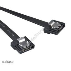 KAB Akasa - Proslim - SATA adatkábel - fekete - 50cm - Duo pack - AK-CBSA05-BKT2 AKCBSA05BKT2