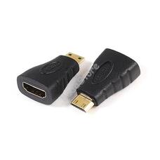ADA Sbox SX-530761 HDMI - miniHDMI F/M aranyozott adapter - fekete SX530761